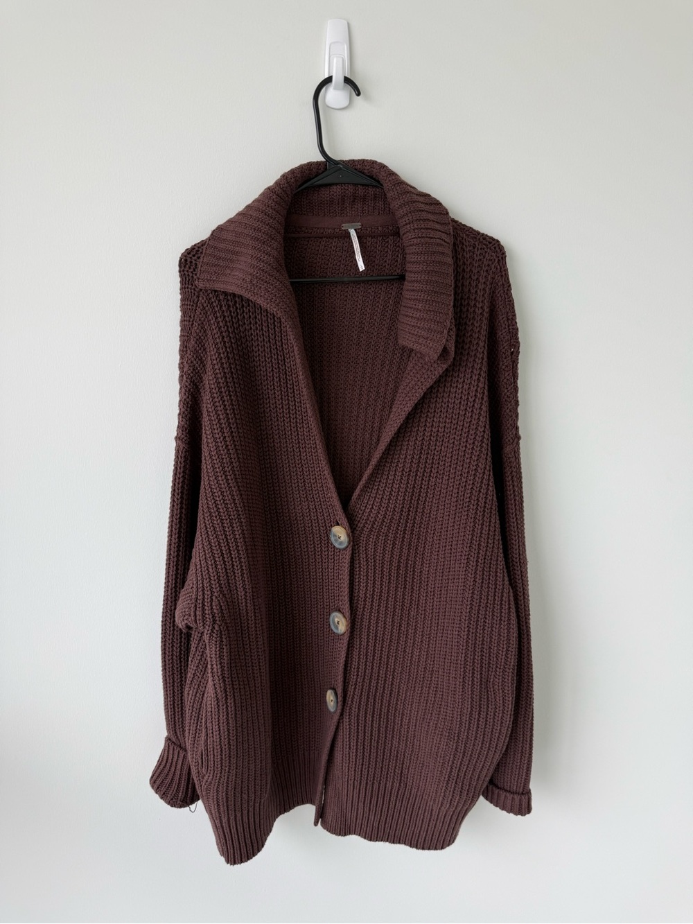Free people swim too deep cardigan in chocolate brown - Picture 4 of 4